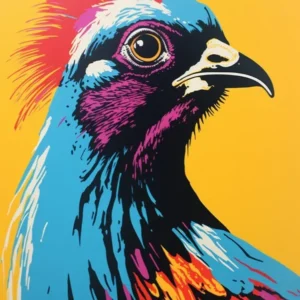 Andy Warhol Style Bird Pheasant 5