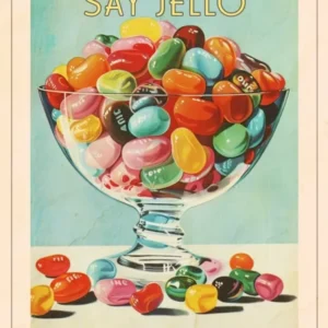 Jelly Beans Vintage Retro Illustration 1 Poster