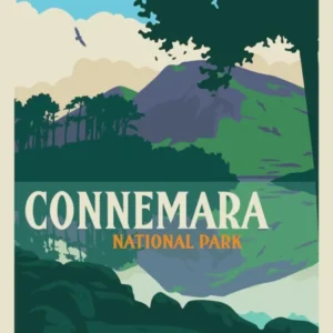Connemara National Park Travel Poster