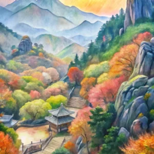 Van Gogh Bukhansan National Park South Korea