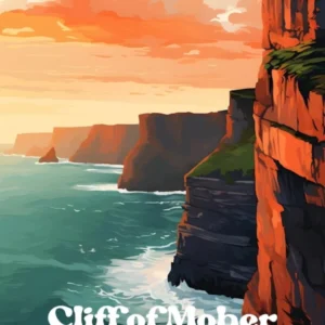 Cliff Of Moher Ireland 1 Travel Poster 3 4 Resize