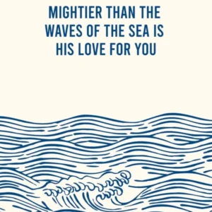 Psalm 93 Bible Verse Quote Poster, Wave Wall, Inspirational Quote Decor, Religious Gift Idea