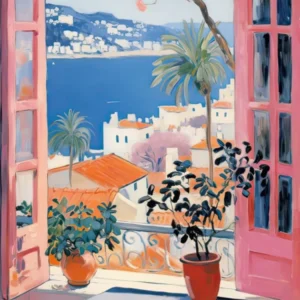 The Windowsill Of Dubrovnik Croatia Snow Inspired By Matisse 4