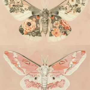 Vintage Butterflies William Morris Style 7