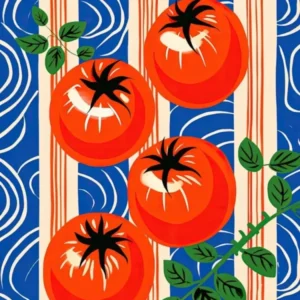Tomatoes Fruit Summer Illustration 1