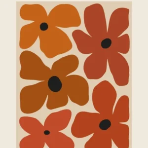 The Flowers Gallery Abstract Retro Floral 5