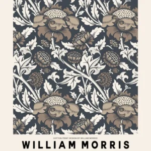 William Morris Beige Floral Poster 1