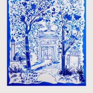 Ravenna 2 Italy Blue Drawing Poster