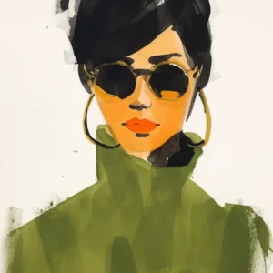 Portrait of Woman With Sunglasses