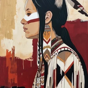 Kaskaskia Kalm; A Minimalist Study ! Native American Art