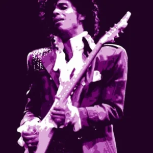 Prince Musician Purple Rain Illustration