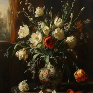 Baroque Floral Still Life Lisianthus 2