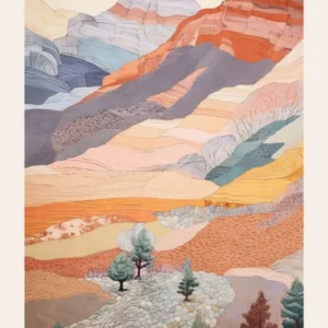 Mount Marcus Baker United States 2 Colourful Mountain Illustration Poster