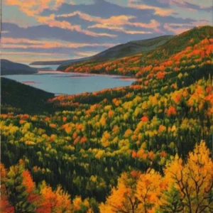Acadia National Park 1 United States Of America Vintage Poster