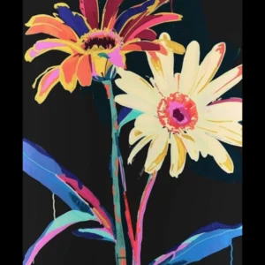 No Rain No Flowers Poster Gerbera Daisy 2