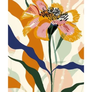 Colourful Flower Illustration Poster Calendula 4