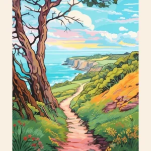 Pembrokeshire Coast Wales 1 Hike Poster