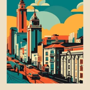 Buenos Aires Vintage Travel Poster