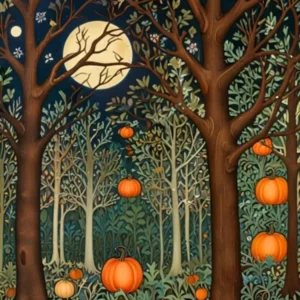 William Morris Pumpkins In The Woods