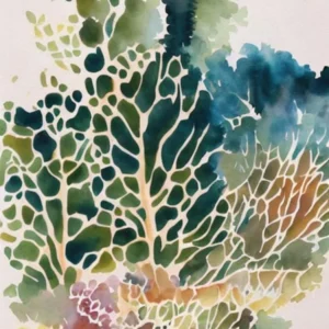 Montipora Vintage Graphic Watercolour