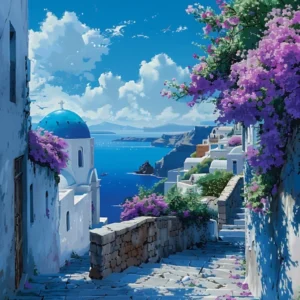 Beautiful Santorini Greece Wall Art 6