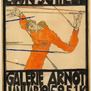 Poster Of The Egon Schiele Exhibition In The Arnot Gallery, Egon Schiele