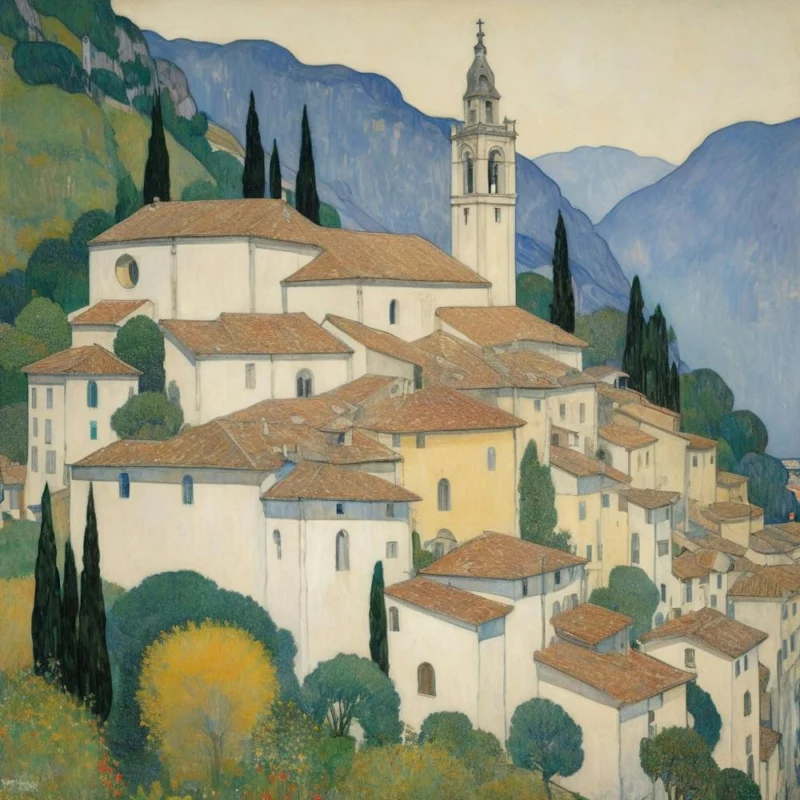 Kirche In Cassone Gustav Klimt 0 1