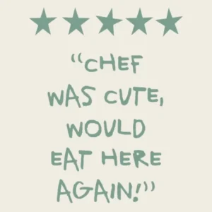 Chef Was Cute Review Mint Green Kitchen Quote