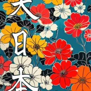 Hokusai Great Japan Poster Japanese Floral 11