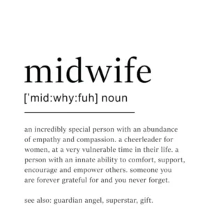 Midwife Definition Poster - Dictionary