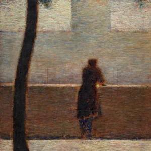Man Leaning On A Parapet, Georges Seurat