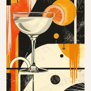 Art Deco Spirtz Inspired Cocktail 2 Poster