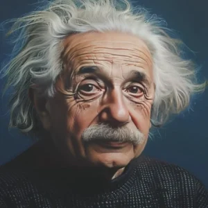 Portrait Of Albert Einstein Painting Portrait Wall Art, Home Decor, Science Gift, Inspirational Print, Office Decor