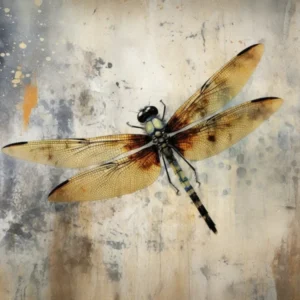 Dragonfly Illustration Meadow Watercolour 1