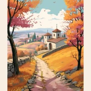 Camino De Santiago Spain 3 Hike Poster