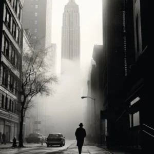 New York City, Black And White Analogue Photograph 4