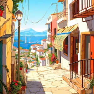 Puerto Vallarta, Mexico, Flat Illustration 4