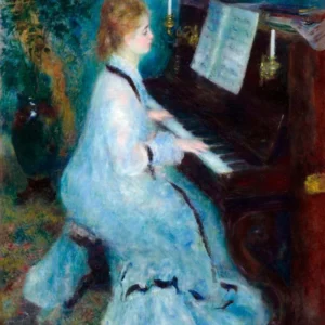 Woman At The Piano (1875–1876), Pierre Auguste Renoir
