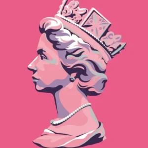 Queen Elizabeth Platinum Jubilee Pink