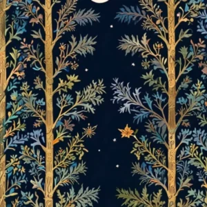 WILLIAM MORRIS Moonlight In The Trees 1