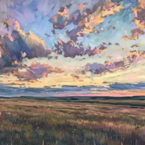 Western Sunset Landscapes Great Plains 2