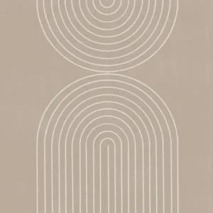 Beige Minimalistic Arch Modern Line Art