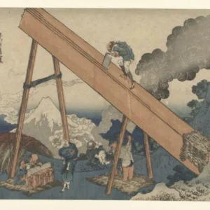 In The Totomi Mountains (1830) From The Thirty Six Views Of Mt Fuji, Katsushika Hokusai