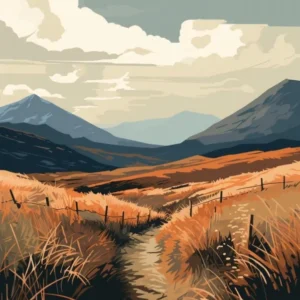 The West Highland Line Scotland 9 Hiking Trail Landscape