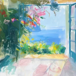 Sorrento From The Window View Painting 2
