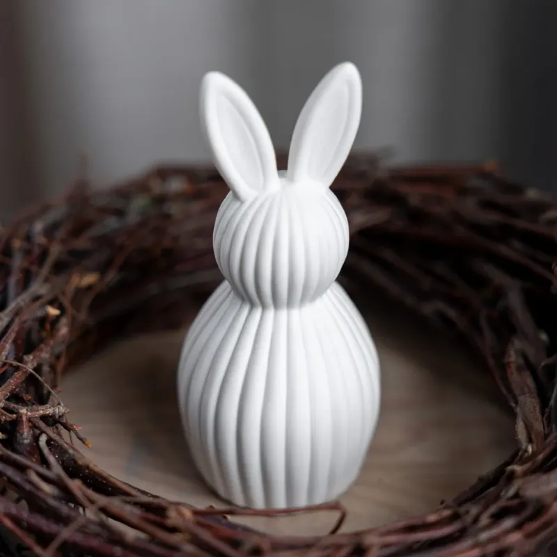 Osterdekoration Hase Mira - weiß