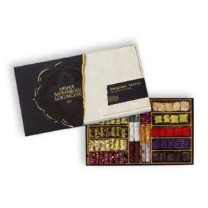 Mixed Turkish Delight in Black & White Box – 1kg (35.27 oz) - Exporgin - Global Shopping Site