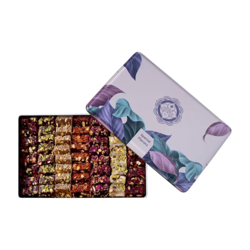 Mixed Wick Turkish Delight – Pomegranate Pistachio Selection with Rose, Grape, Sesame & Safflower – 1000g (35.27 oz) - Exporgin - Global Shopping Site