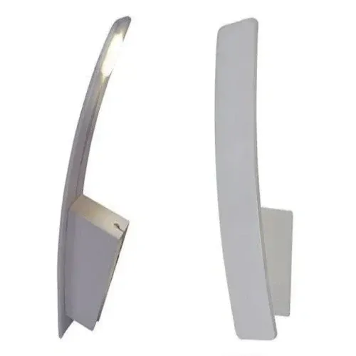 LED Wandlampe in Aluminium silber indirekter Lichteffekt – Wandleuchte LED, dimmbar
