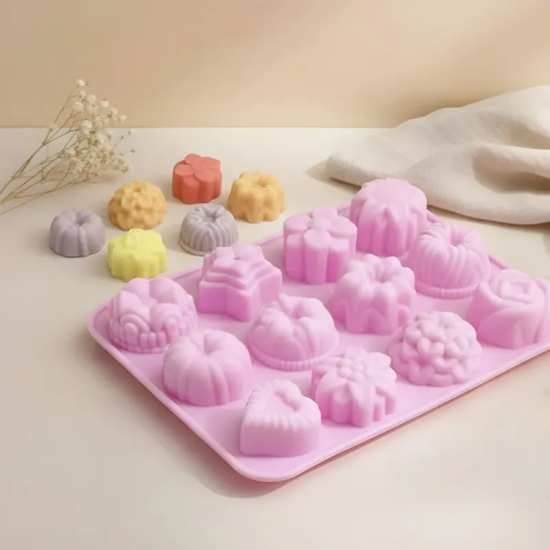 Moule fondant Muffin original - Silicone pour fabrication artisanale fondant cire DIY Terre de Bougies